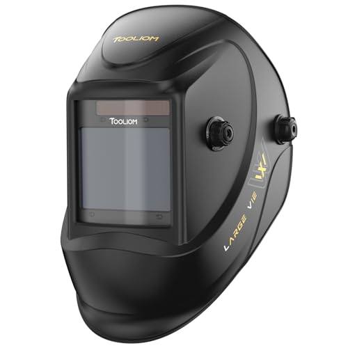 TOOLIOM Welding Helmet, True Color Auto Darkening 1/1/1/1 Large Viewing 3.94'x 3.27' Welder Mask Hood with Weld/Grind/Cut Mode for TIG MIG/MAG MMA