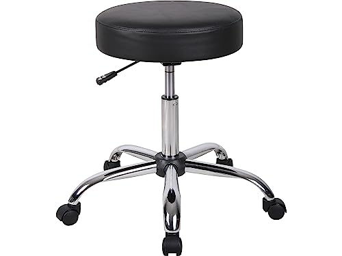 Boss Office Products Be Well Medical Spa Stool in Black