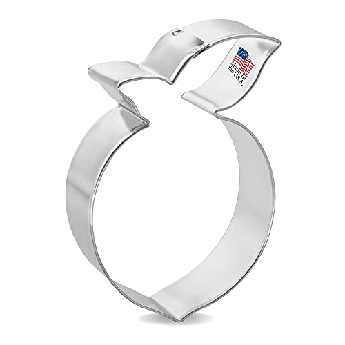 Peach Cookie Cutter 3.5 Inch – Made in the USA – Foose Cookie Cutters Tin Plated Steel - Peach Cookie Mold