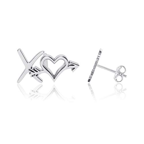 Silver Stud Earrings - XO