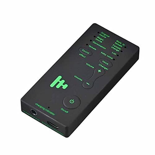 N/A Mini Voice Changer Adapter 8 Voice Changeing Modes Microphone Disguiser Phone Microphone Voice Changer Adapter for MIC Game