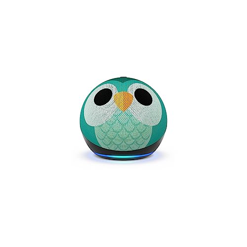 Echo Dot (5th Gen, 2022 release) Kids | Designed for kids, with parental controls | Owl