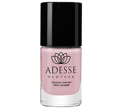 Adesse New York Organic Infused Gel Effect Nail Lacquer, Fast Drying, Chip Resistant Polish, Ultra Long Wear for a Flawless Manicure, Vegan, Cruelty Free, Paraben Free- 11ml (Bellini)