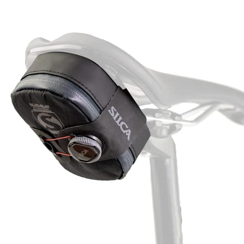 SILCA MATTONE | Bike Bag w/BOA Closure System | Waterproof YKK Zipper Storage | Bike Saddle Bag | Road Bike Bag | Small Bike Pouch | Bike Bags Under seat