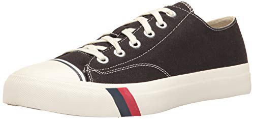 Pro-Keds Men's Royal Lo Classic Canvas Sneaker, Black, 10