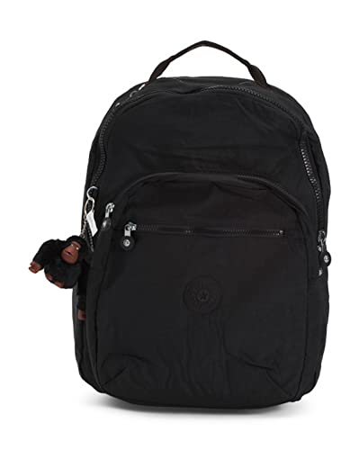 Kipling Women's Seoul 15' Laptop Backpack True black, 13.75'' L x 17.25'' H x 8''D