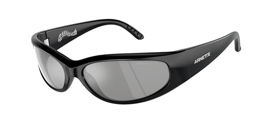 ARNETTE Catfish AN4302 2900Z3 62MM Recycled Black/Silver Polarized Sunglasses for Men + BUNDLE With Designer iWear Complimentary Eyewear Kit