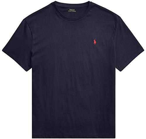 POLO RALPH LAUREN Mens Crew Neck T-Shirt (XL, Navy)
