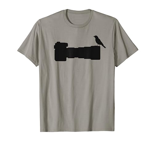 Bird on Long Lens Camera Bird Photographer Photography T-Shirt