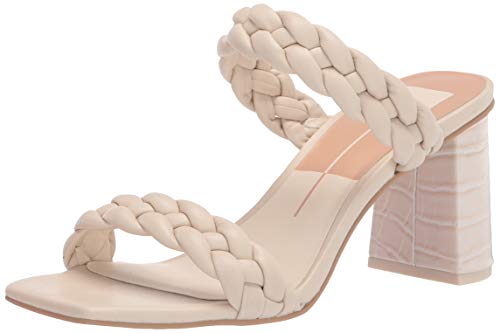 Dolce Vita Women's PAILY Heeled Sandal, Ivory Stella, 8