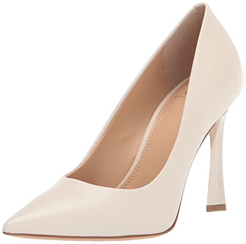 Marc Fisher LTD Women's Sassie Pump, Cream Leather 150, 7