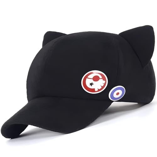 Cosplay Asuka Langley Soryu Cat Ears Cap Black