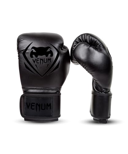 Venum Contender Boxing Gloves - Black/Black - 16-Ounce