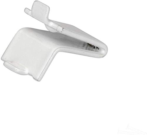 100 Pack White Knape & Vogt 256 Adjustable Steel Pilaster Shelf Support Clip, 100 Pack