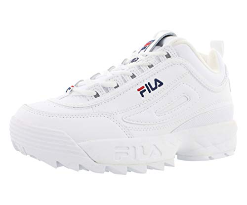 Fila Women's Disruptor Ii Premium Shoes White/Navy/Red 6.5