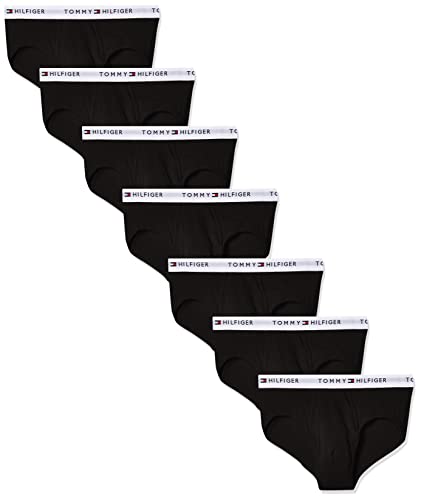 Tommy Hilfiger mens Underwear Cotton Classics Megapack - Amazon Exclusive Briefs, 7 Black, Large US