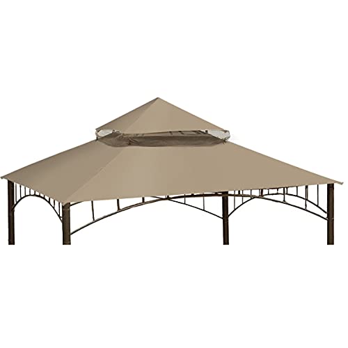 Ontheway Replacement Canopy roof for Target Madaga Gazebo Model L-GZ136PST (Beige1)