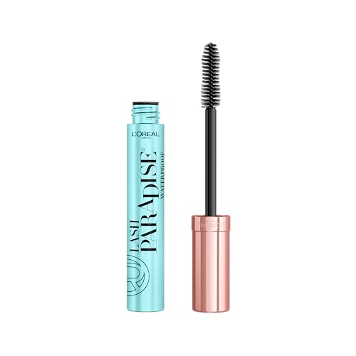 L’Oréal Paris Makeup Lash Paradise Waterproof Mascara, Voluptuous Volume, Intense Length, Feathery Soft Full Lashes, No Smudging, No Clumping, Black, 0.25 Fl Oz (Pack of 1) Packaging May Vary