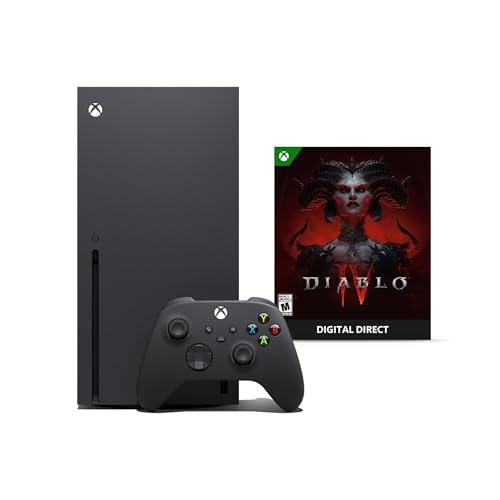 Microsoft Xbox Series X Diablo IV Bundle - Includes Xbox Wireless Controller - Up to 120 frames per second - 16GB RAM 1TB SSD - Experience True 4K Gaming - Comes with Digital Copy for Diablo IV