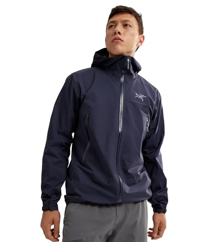 Arc'teryx Beta Jacket Men's | Gore-Tex Shell made for Maximum Versatility - Redesign | Black Sapphire, Medium