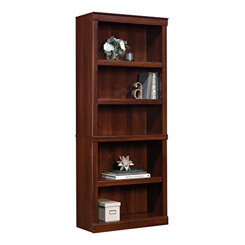 Realspace 72' H 5-Shelf Bookcase, Mulled Cherry