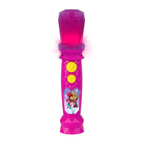 ekids Trolls Band Together Toy Microphone for Kids, Musical Toy with Built-in Music, Kids Microphone Designed for Ages 3 and Up