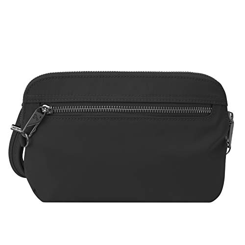 Travelon Anti-Theft Tailored Convertible Crossbody Clutch, Onyx