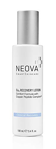 NEOVA SmartSkincare Cu3 Recovery Lotion with Copper Peptide keeps skin calm, soothed and hydrated.