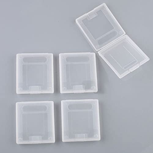 5pcs Hard Clear Plastic Cases Game Cartridge Cases for Gameboy Color GBC Game Card Cartridge Storage Case