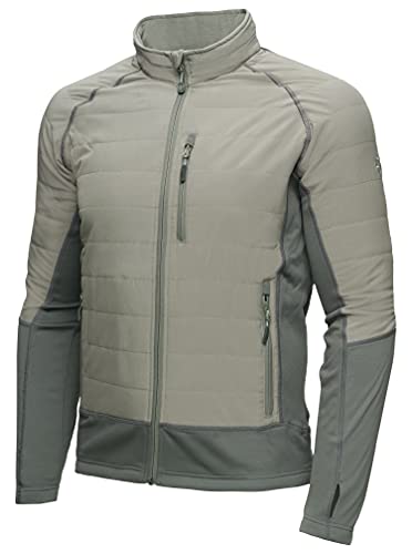 SCENTBLOCKER Outdoor Pursuit Paradigm Water Repellent Insulated Active Jacket for Men (Charcoal, Large)