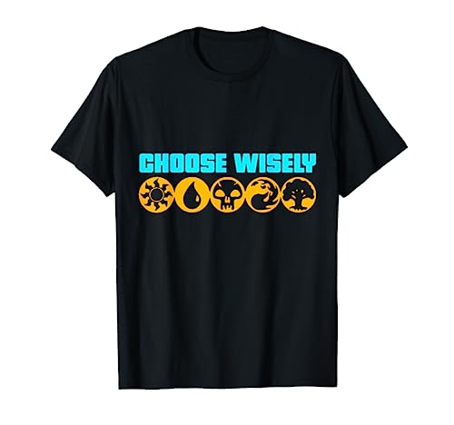 Choose Wisely Gamer Mana Symbols Gathering Magic T-Shirt