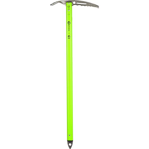 Grivel G1 Durable Carbon Steel Mountaineering Ice Axe, 74cm, Green