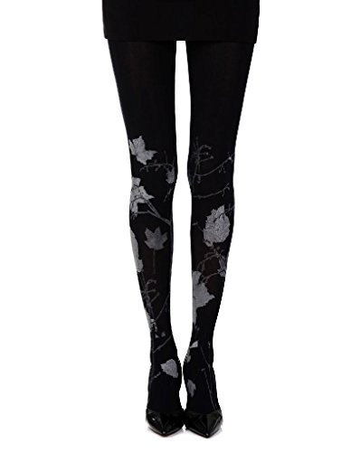 Zohara Tights Autum LEAVES Floral One-Size Print Tights