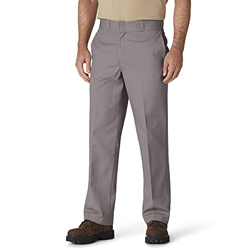 Dickies Men's Original 874 Work Pant, Silver, 34W x 32L