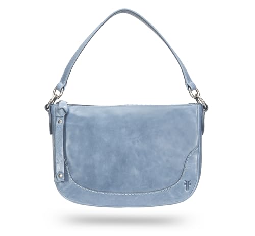 Frye Melissa Crossbody, Washed Denim Leath