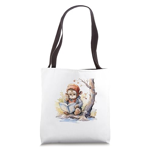 Monkey Reading Book Book Lovers Champansee Reading Monkey Tote Bag