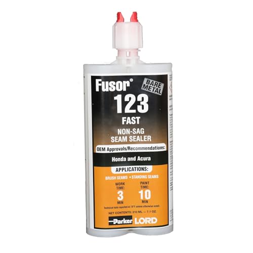 Fusor 123 123 2-Part Fast Non-Sag Seam Sealer, 10.1 oz Cartridge, White, Paste, 24 hr Curing