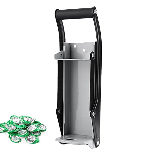 Can Crusher, Efficient Recycling of 12oz and 16oz Aluminum Cans, Beer Cans, etc. Saves Recycling Space(Gray manual)