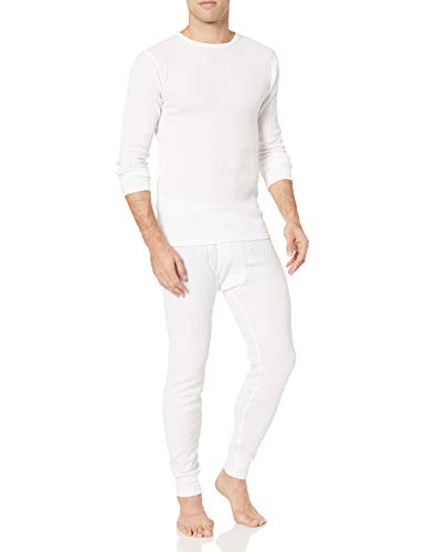 Amazon Essentials Men's Thermal Long Underwear Set, White, XX-Large