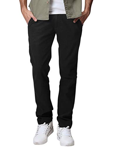 Match Men's Straight Leg Casual Pants (36, 8136 Black)
