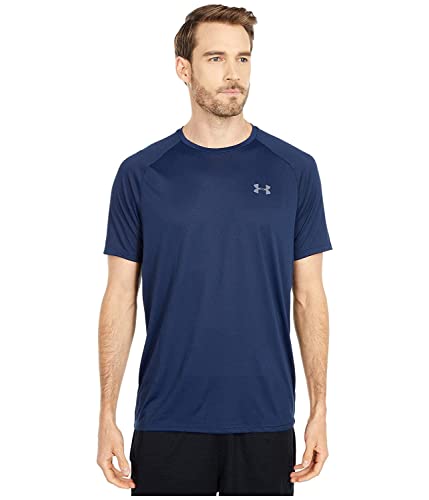 Under Armour Men's Tech 2.0 Short-Sleeve T-Shirt , Academy Blue (408)/Graphite , Medium