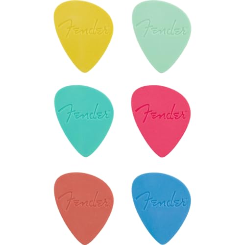 Fender Offset Picks, Multi-Color, 6-Pack