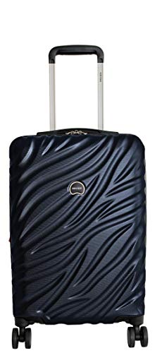 DELSEY PARIS Alexis Lightweight Luggage, Carry on Expandable Spinner Double Wheel Hardshell Suitcases with TSA Lock, Navy, Carry-On 21-Inch