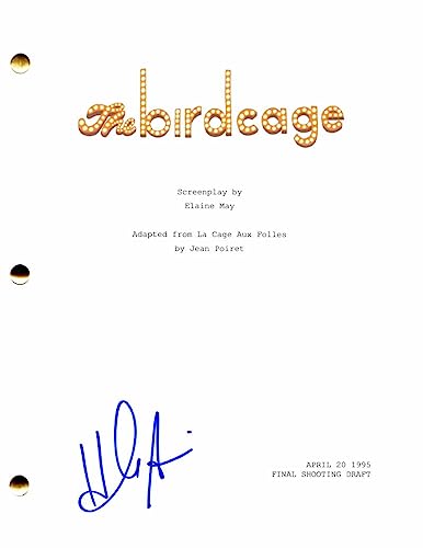 Hank Azaria Signed Autograph The Birdcage Full Movie Script - Costarring: Gene Hackman, Dianne Wiest, Nathan Lane & Robin Williams - The Smurfs Movie