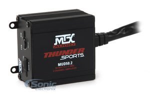MTX Audio 2-Channel Power Sports Amplifier (MUD50.2) 200W Peak (100W RMS) 2-Channel Ultra-Compact Class D Power Sports Amplifier for Install in Car, Off-Road, SSV and More.