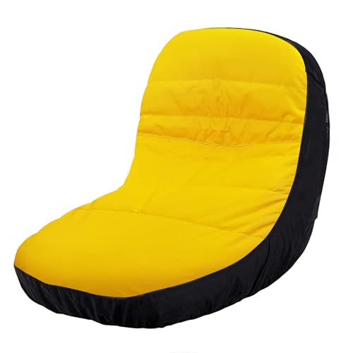 Seat Cover (Large) LP92334 Fits John Deere Mower up to 16.5'' - 18' High (Waterproof) (Four Convenient Pockets)(Made with Oxford 600d Fabric) Comes with Storage Pouch