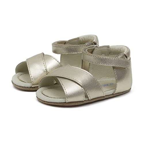 Robeez Gold Riley First Kicks, Baby Girl, 6-9mo