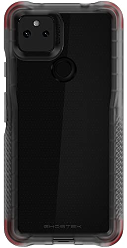 Ghostek Covert Clear Pixel 5a Case with Super Slim Fit Design and Secure Hand Grip Tough Shockproof Heavy Duty Protection Wireless Charging Compatible Cover for 2021 Google Pixel 5a (6.2 Inch) (Smoke)