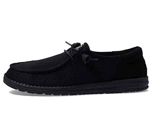 Hey Dude Women's Wendy Funk Mono Black Size 8 | Women's Shoes | Women's Slip On Shoes | Comfortable & Light-Weight