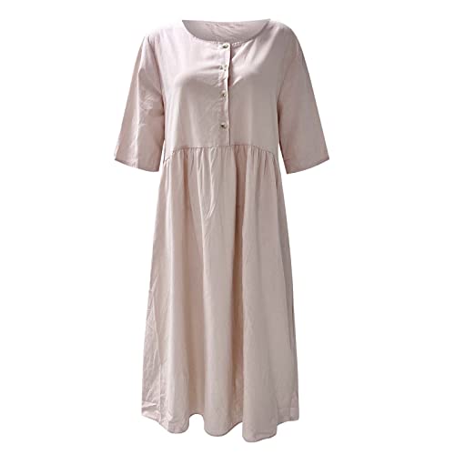 SYlibes Maxi Dresses for Women 2023 Shapewear for Dresses Women Long Sleeve Dresses Jersey Dresses for Women 2000s Women's 2023 Summer Floral Boho Dress Dresses for Bridesmaids,Pink,X-Large